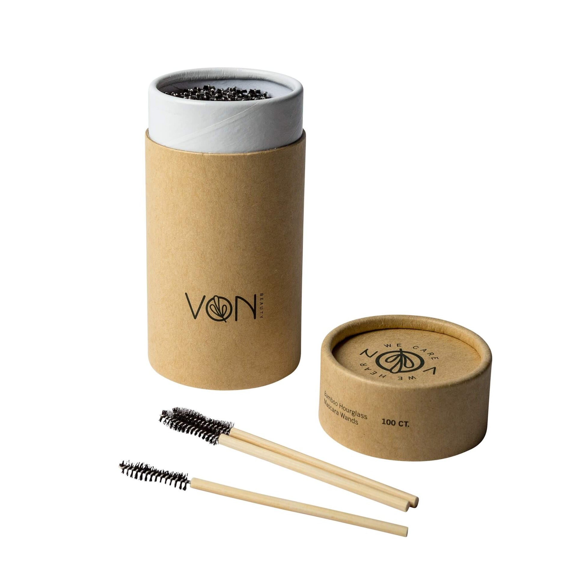 Von Beauty Bamboo Hourglass mascara Wand Open Box Biodegradable